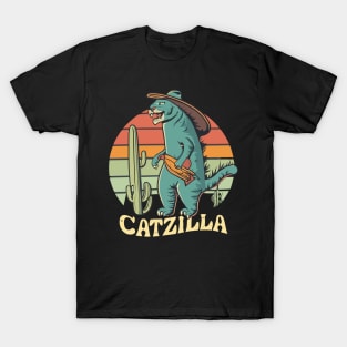 Catzilla cat lovers T-Shirt